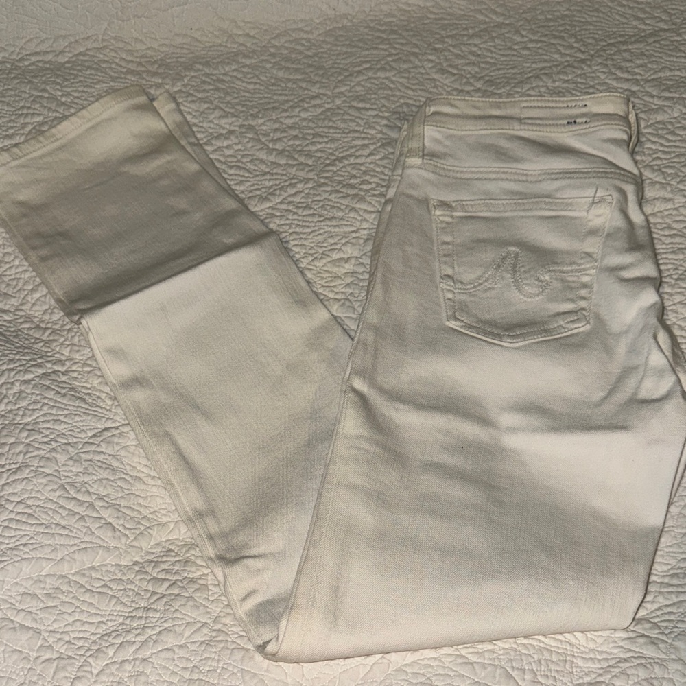 Ag Adriano Goldschmied White Skinny Jeans